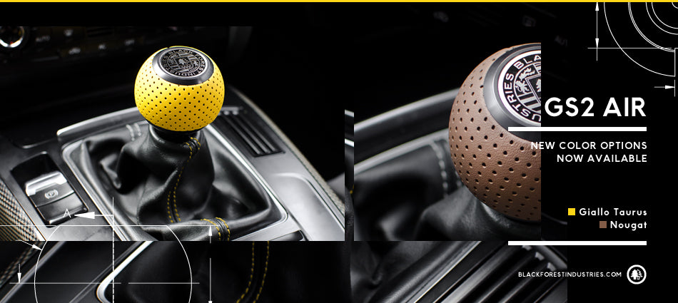 Black and Yellow and Brown GS2 Shift Knobs – Black Forest Industries