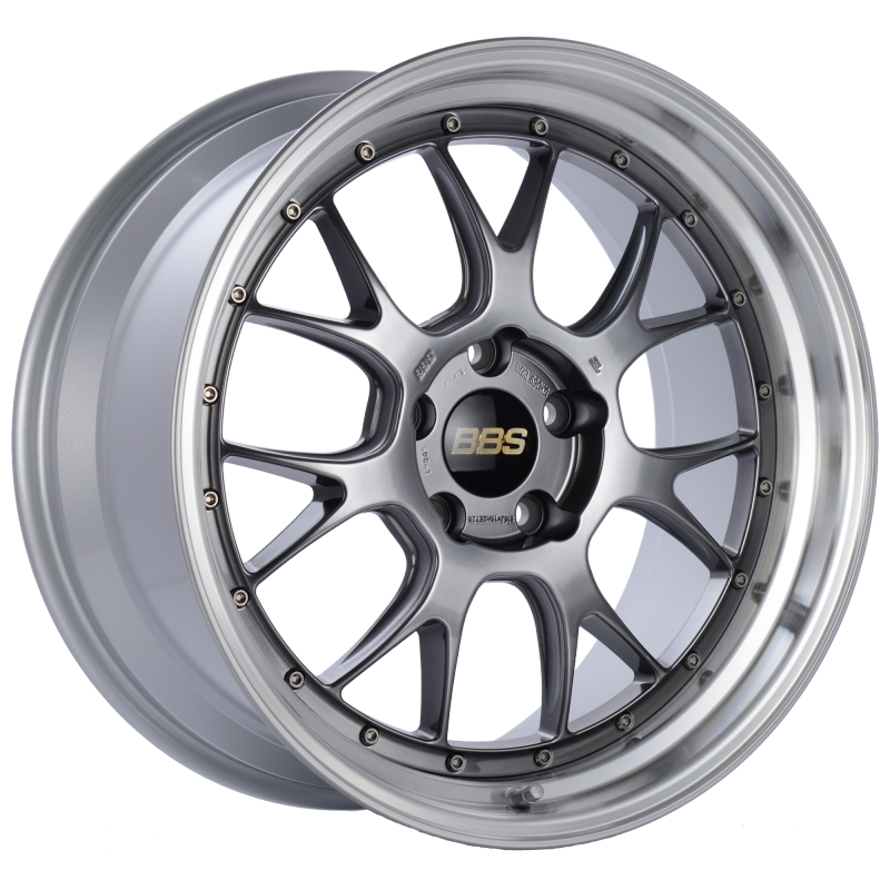 19x9.5 BBS LM / 5x120 / ET22 / Diamond Silver Center / Diamond Cut Lip Wheel PFS/Clip Required