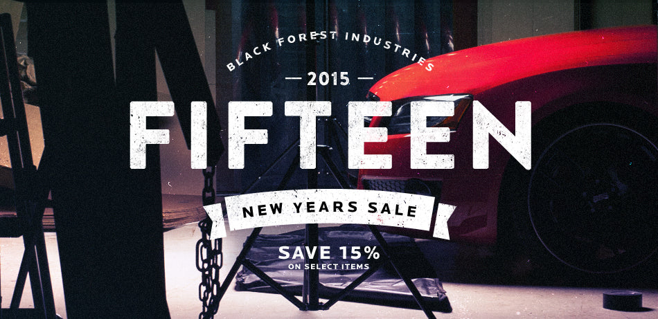15% OFF for 2015 at Black Forest Industries