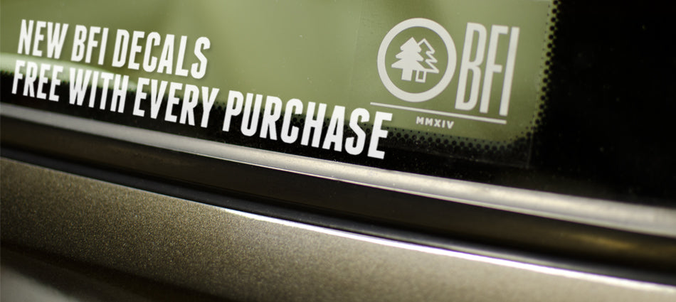 New BFI Decals Free with Purchase