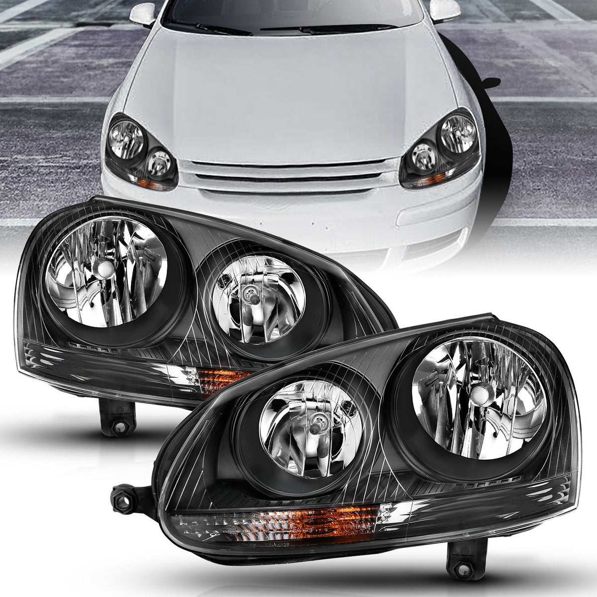 ANZO VW MK5 Jetta/GTI/Rabbit Crystal Headlights – Black Forest Industries