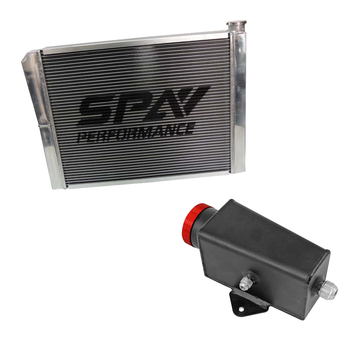 SPA TURBO Lightweight Late Model Radiator - Double Pass - 26.8