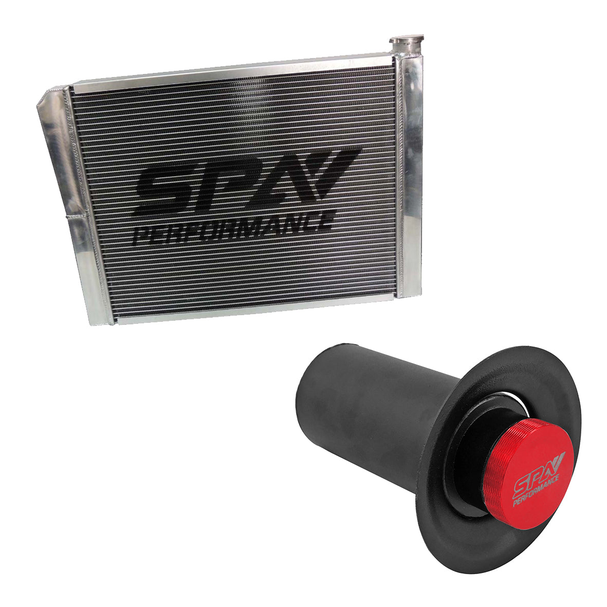 SPA TURBO Lightweight Late Model Radiator - Double Pass - 26.8