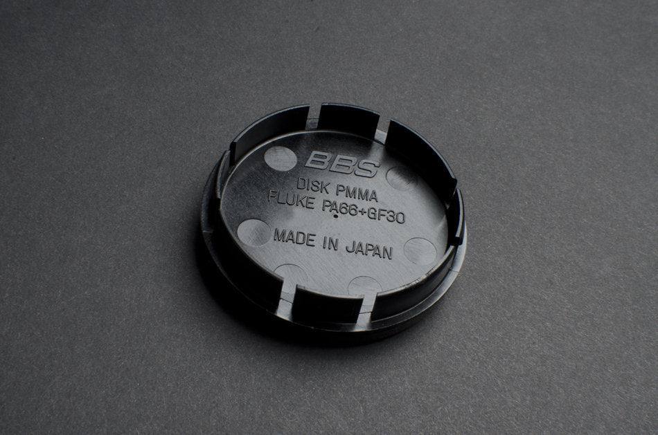 Genuine BBS RA / VZ / 5x100 RX-II / 5x100 CH / 5x100 CK Logo Cap Set (Black/Silver)