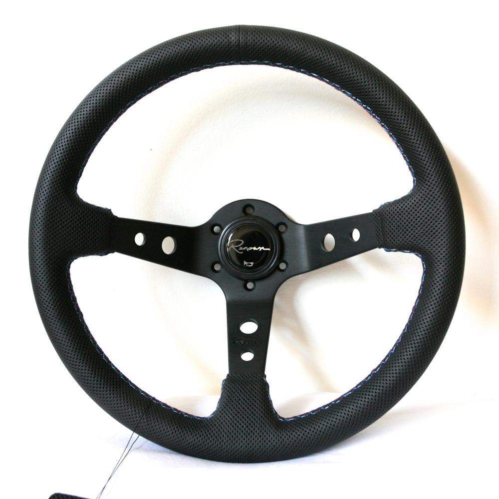 Renown 100 Steering Wheel - Tricolor Stitching