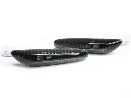 Smoke LED Side Marker Lights - Amber, Fits 2008-2010 BMW E90/E92 M3, Direct Replacement