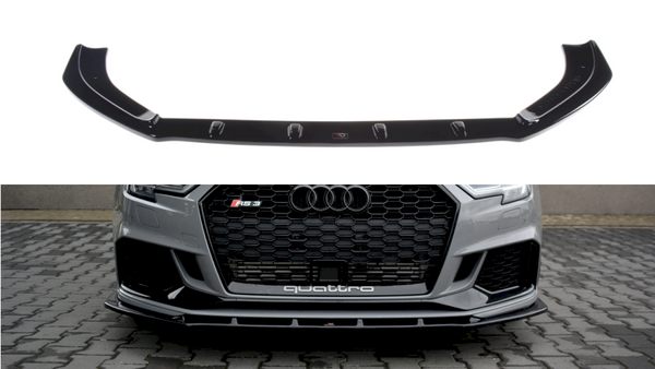 STREET PRO FRONT SPLITTER AUDI RS3 SPORTBACK / SEDAN 8Y- Maxton Design USA