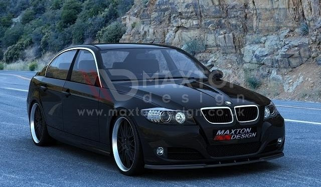 Maxton Design BMW E90/E91 FACELIFT Spoiler / Splitter – Black