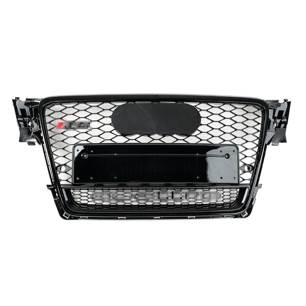 RS Style Grille for B8 A4/S4 (Pre-Facelift) - Black w/ Black Surround & Silver Quattro