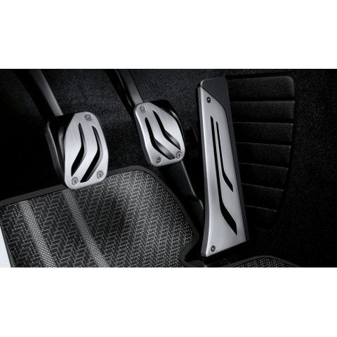 bmw pedal covers 35-00-2-232-276 M Performance Stainless Steel Pedal Covers BMW 740e xDrive 2017