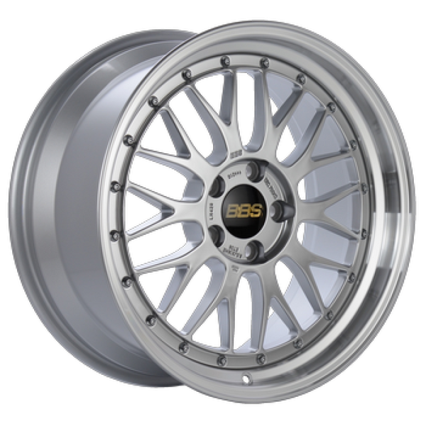 BBS LM 18x9 5x114.3 ET42 Diamond Silver Center Diamond Cut Lip