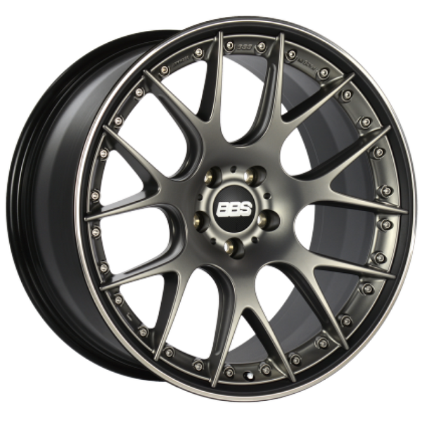 BBS CH-RII 22x9.5 5x108 ET37 Satin Platinum Center Black Lip SS