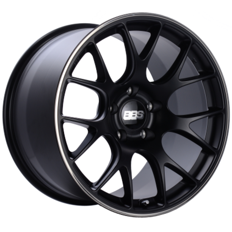 BBS CH-R 19x9.5 5x112 ET45 Satin Black Polished Rim Protector