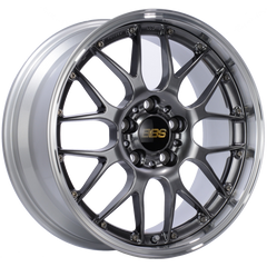 BBS RS-GT 20x8.5 5x114.3 ET43 Diamond Black Center Diamond Cut Lip