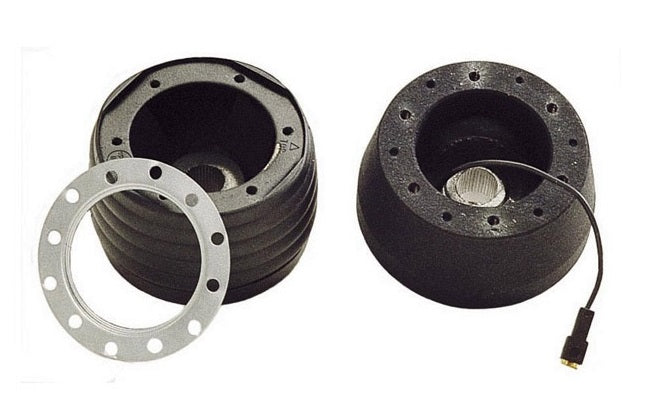 NRG Short Hub Adapter Kit – 6-Hole, For Volkswagen Golf Jetta Passat Corrado, Aluminum/ABS, Black