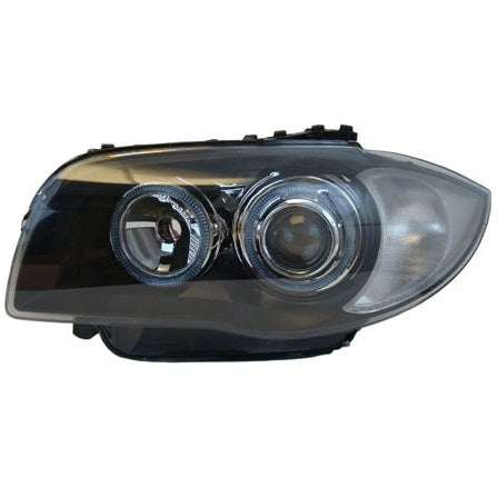 BMW E82 Angel Eye Projector Headlights (Black)