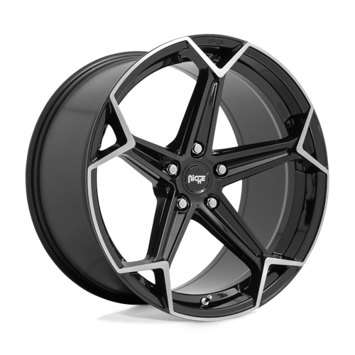 Niche N259 ARROW 20X10.5 5X120 ET35 GLOSS BLACK BRUSHED – Black