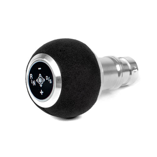 bmw e90 gear shift knob BFI GS2 Alcantara Shift Knob and Boot Combo (E90 DCT Fitment) Royal Blue Alcantara / Black Anodized / Red Dot