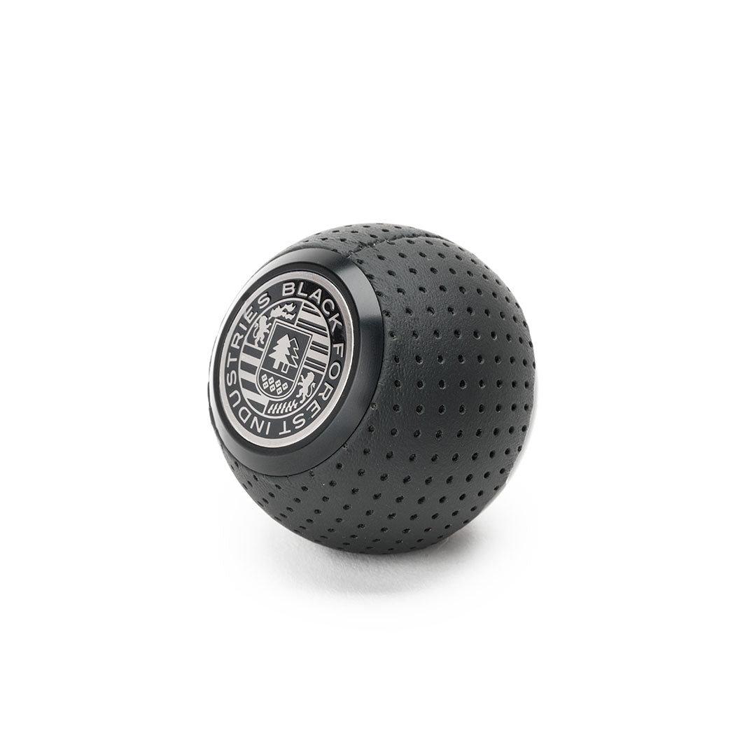 leather gear knob Universal GS2 Air Leather Heavy / Standard / Sand Beige Air Leather / Black Anodized