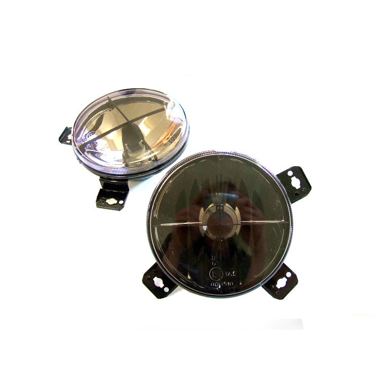 MK1/MK2 5.25" Smoked Crosshair Inner Lights (Pair)