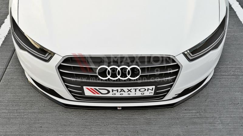 Maxton Design Audi C7 A6 Facelift Front Bumper Splitter / Spoiler