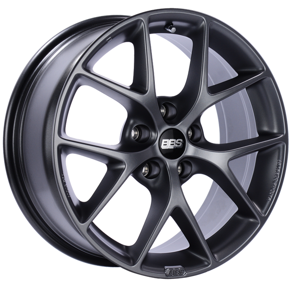 BBS SR 17x7.5 5x114.3 ET42 Satin Grey Wheel -82mm PFS/Clip