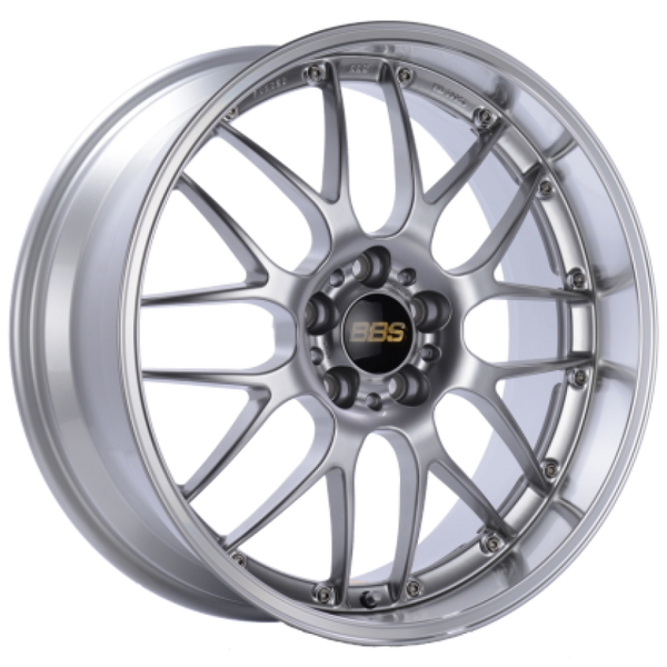BBS RS-GT 18x8 5x112 ET35 Diamond Silver Center Diamond Cut Lip