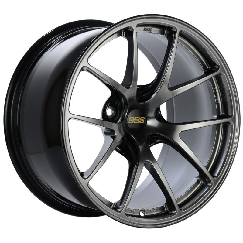 BBS RI-A 18x9 5x112 ET38 Diamond Black Wheel -82mm PFS/Clip