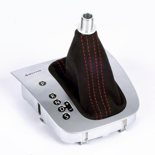 leather gear shift cover BFI MK5 / MK6 DSG / Automatic Shift Boot (Leather) Black Leather / Green Stitch