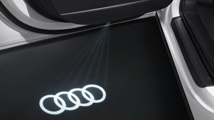 Audi Led Rings LED Puddle Light - Audi Rings Logo – Black Forest Industries