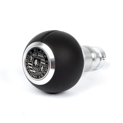BFI GS2 Heavy Weight Shift Knob - Black Napa Leather - Black Anodized (VW/Audi DSG/Auto)